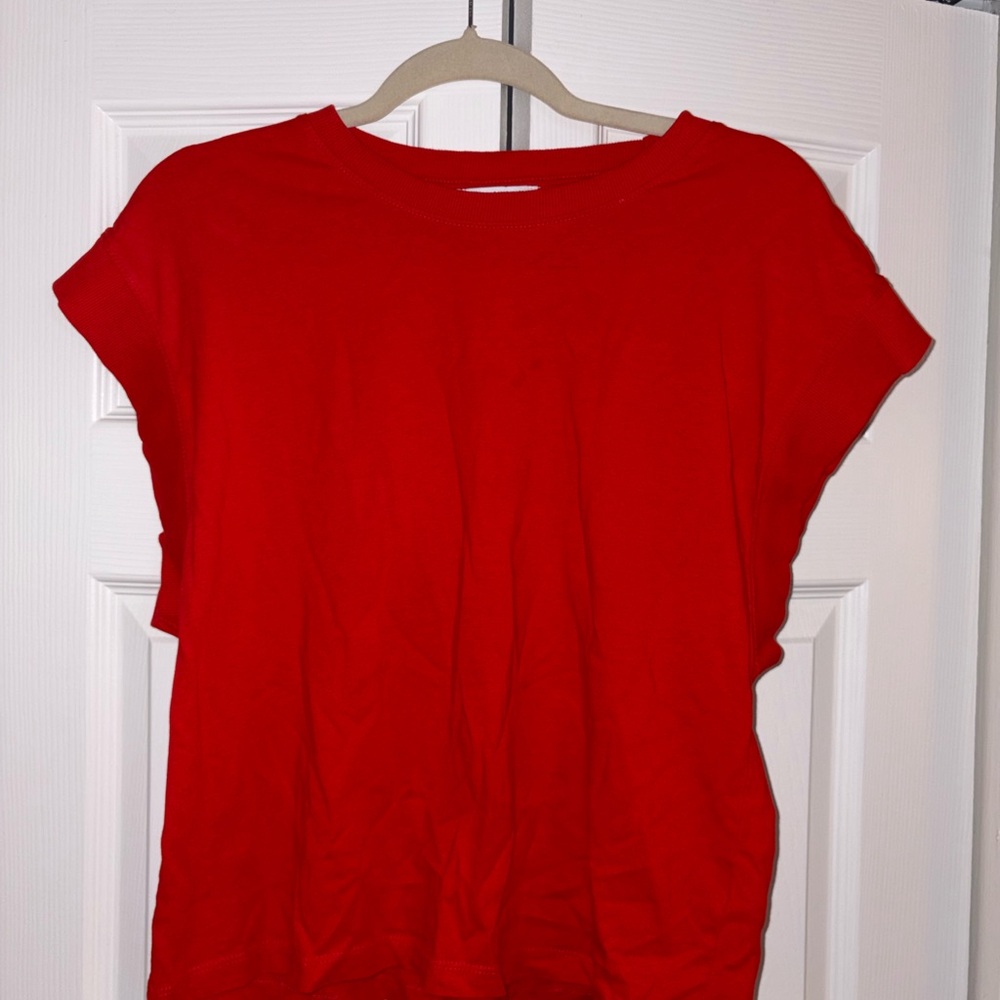 Zara Vibrant Red Short Sleeve Tee